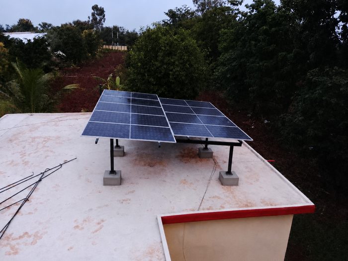 Rooftop solar installation for Amit P., Yelahanka